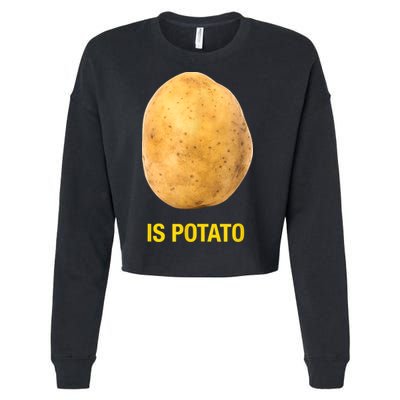 Trendy TV Show Is Potato Cropped Pullover Crew