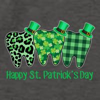 Three Tooth Leprechaun Hat Dentist Happy St Patrick's Day Gift Vector Backpack