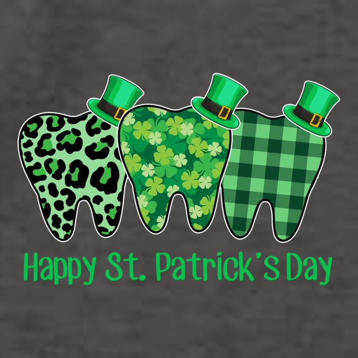 Three Tooth Leprechaun Hat Dentist Happy St Patrick's Day Gift Vector Backpack