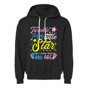 Twinkle Twinkle Little Star Funny Gender Keeper Reveal Party Garment-Dyed Fleece Hoodie