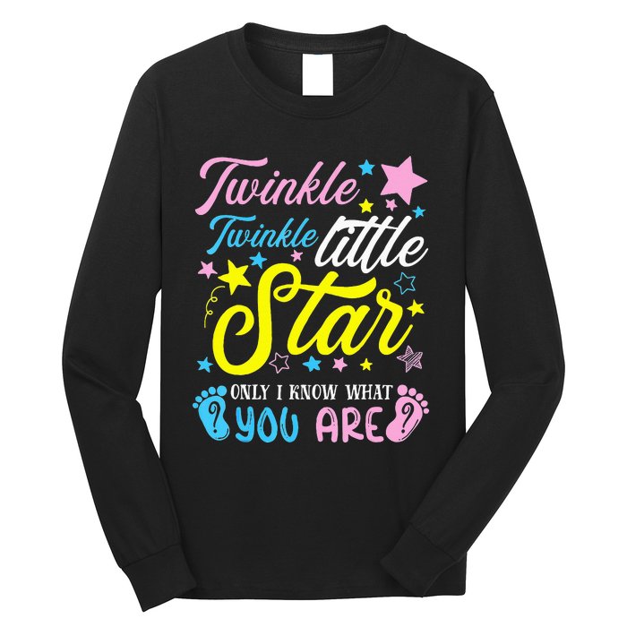 Twinkle Twinkle Little Star Funny Gender Keeper Reveal Party Long Sleeve Shirt