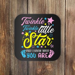 Twinkle Twinkle Little Star Funny Gender Keeper Reveal Party Coaster