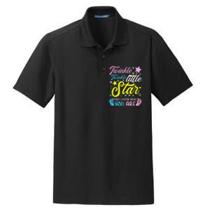 Twinkle Twinkle Little Star Funny Gender Keeper Reveal Party Dry Zone Grid Polo