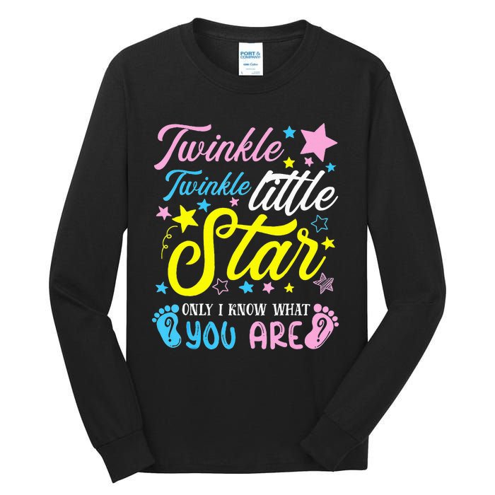 Twinkle Twinkle Little Star Funny Gender Keeper Reveal Party Tall Long Sleeve T-Shirt