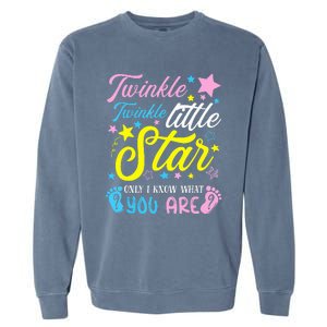 Twinkle Twinkle Little Star Funny Gender Keeper Reveal Party Garment-Dyed Sweatshirt