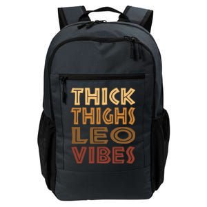 Thick Thighs Leo Vibes Melanin Black Women Horoscope Daily Commute Backpack