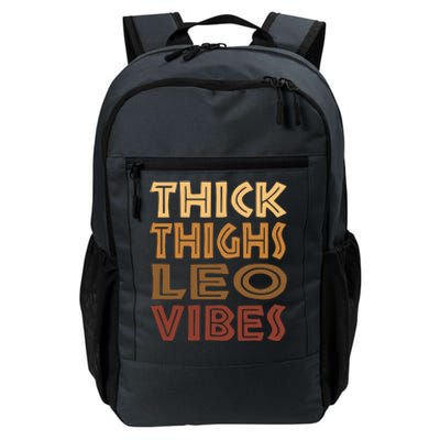 Thick Thighs Leo Vibes Melanin Black Women Horoscope Daily Commute Backpack