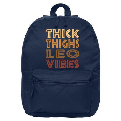 Thick Thighs Leo Vibes Melanin Black Women Horoscope 16 in Basic Backpack