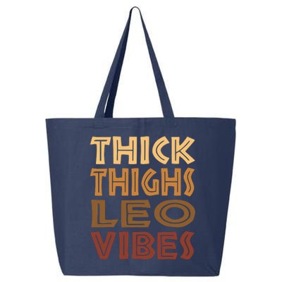 Thick Thighs Leo Vibes Melanin Black Women Horoscope 25L Jumbo Tote