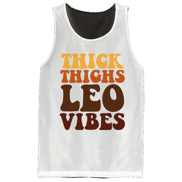 Thick Thighs Leo Vibes Zodiac Melanin Black Women Mesh Reversible Basketball Jersey Tank