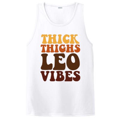 Thick Thighs Leo Vibes Zodiac Melanin Black Women PosiCharge Competitor Tank