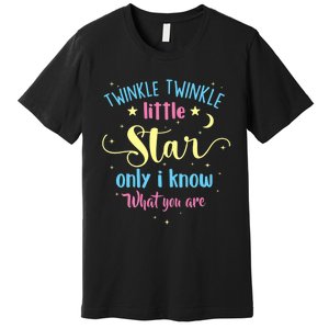 Twinkle Twinkle Little Star Gender Reveal Party Baby Shower Premium T-Shirt