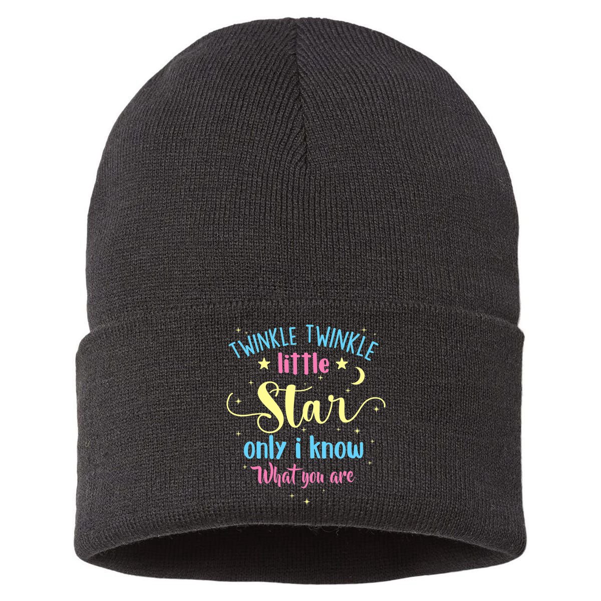 Twinkle Twinkle Little Star Gender Reveal Party Baby Shower Sustainable Knit Beanie