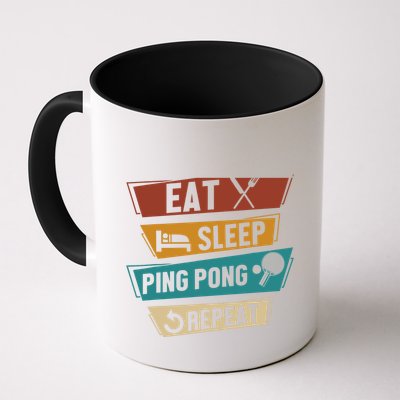 Table Tennis Lover Eat Sleep Ping Pong Repeat Mug