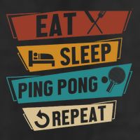 Table Tennis Lover Eat Sleep Ping Pong Repeat 15oz Campfire Ceramic Mug