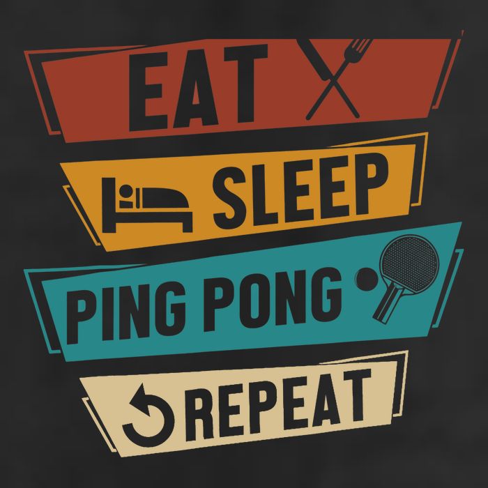 Table Tennis Lover Eat Sleep Ping Pong Repeat 12oz Stainless Steel Coffee Mug