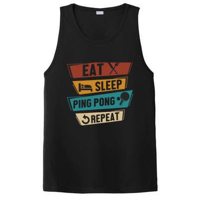 Table Tennis Lover Eat Sleep Ping Pong Repeat PosiCharge Competitor Tank