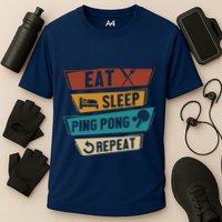 Table Tennis Lover Eat Sleep Ping Pong Repeat Performance Shirt