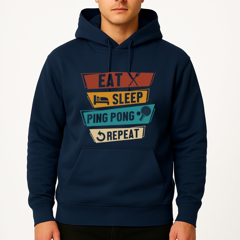 Table Tennis Lover Eat Sleep Ping Pong Repeat Hoodie
