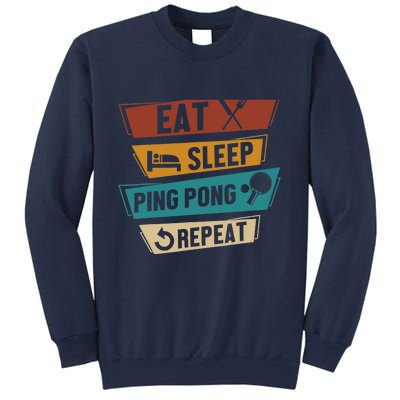 Table Tennis Lover Eat Sleep Ping Pong Repeat Sweatshirt