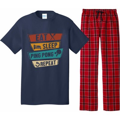 Table Tennis Lover Eat Sleep Ping Pong Repeat Pajama Set