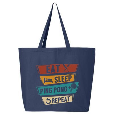 Table Tennis Lover Eat Sleep Ping Pong Repeat 25L Jumbo Tote