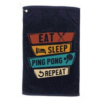 Table Tennis Lover Eat Sleep Ping Pong Repeat Golf Towel