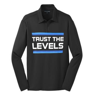 Trust The Levels Silk Touch Performance Long Sleeve Polo