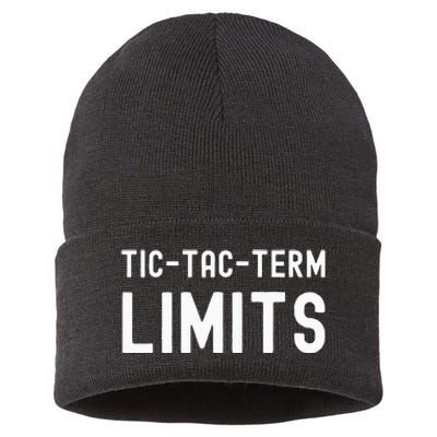 Tictac Term Limits Funny Meme Trending Sustainable Knit Beanie