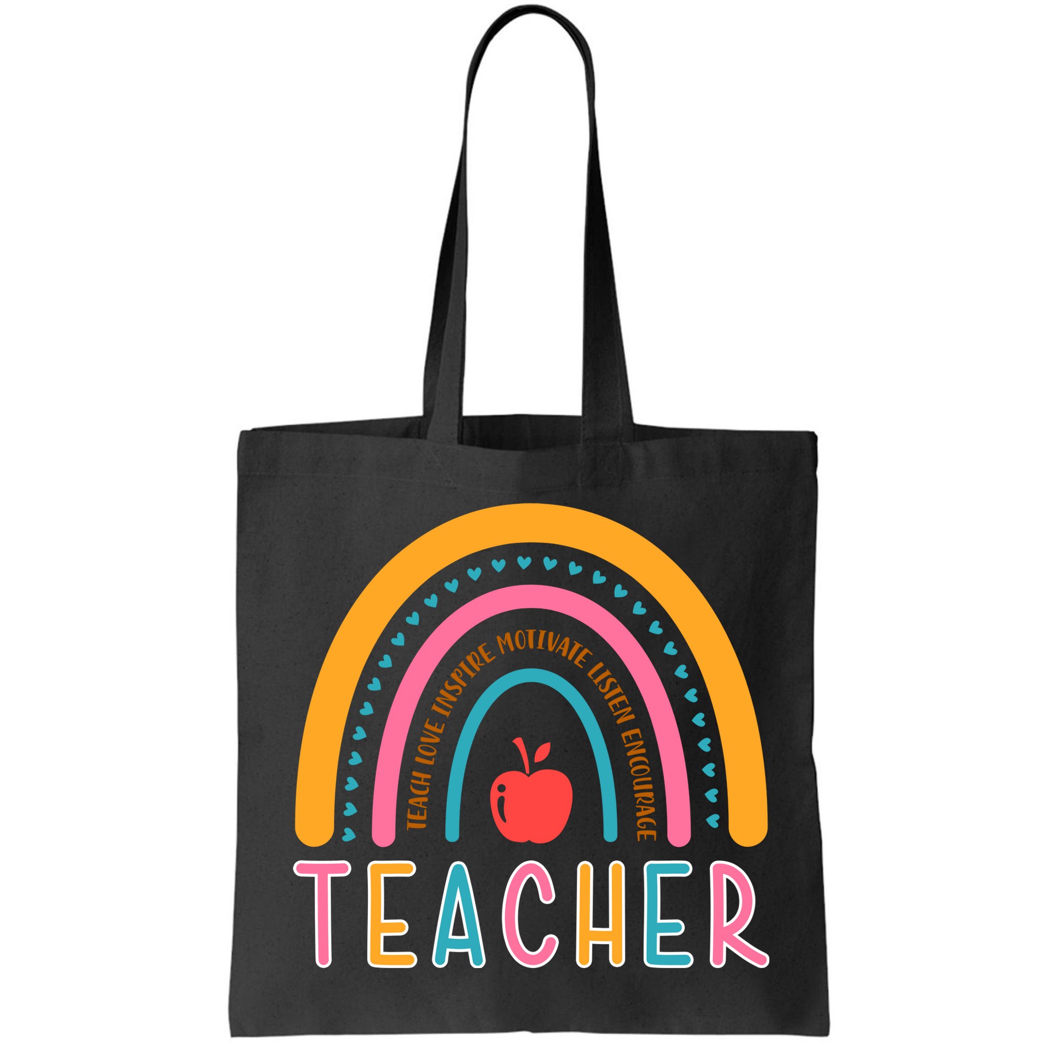 Teacher Teach Love Inspire Motivate Listen Encourage Bag