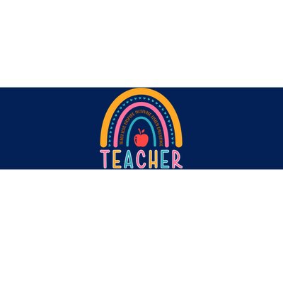 Teacher Teach Love Inspire Motivate Listen Encourage Bumper Sticker