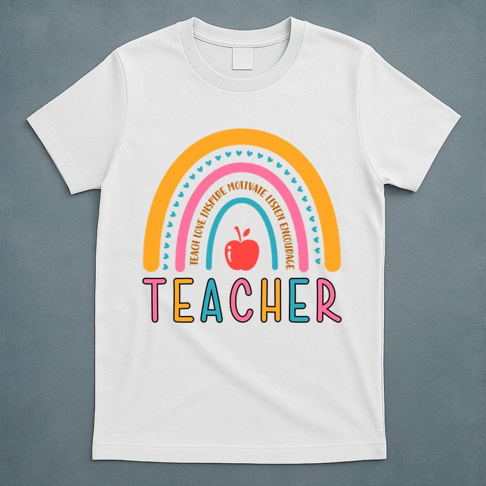 Teacher Teach Love Inspire Motivate Listen Encourage T-Shirt