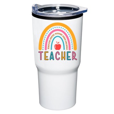 Teacher Teach Love Inspire Motivate Listen Encourage Tumbler
