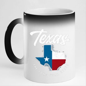 Texas The Lone Star State Gift Texas Map Cool Gift 11oz Black Color Changing Mug