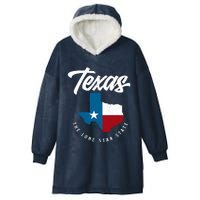 Texas The Lone Star State Gift Texas Map Cool Gift Hooded Wearable Blanket