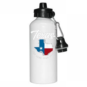 Texas The Lone Star State Gift Texas Map Cool Gift Aluminum Water Bottle