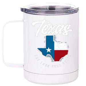 Texas The Lone Star State Gift Texas Map Cool Gift 12 oz Stainless Steel Tumbler Cup