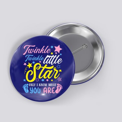 Twinkle Twinkle Little Star Funny Gender Keeper Reveal Party Gift Button