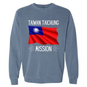 Taiwan Taichung Lds Mission Proud Mormon Missionary Cool Gift Garment-Dyed Sweatshirt