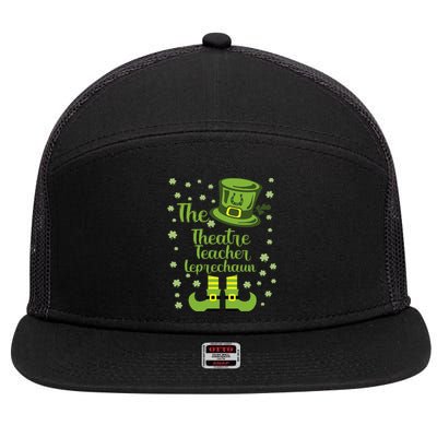 Theatre Teacher Leprechaun Group Matching St Patricks Day 7 Panel Mesh Trucker Snapback Hat