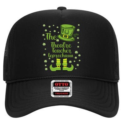 Theatre Teacher Leprechaun Group Matching St Patricks Day High Crown Mesh Back Trucker Hat