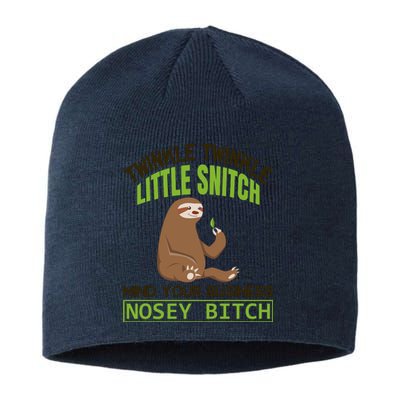 Twinkle Twinkle Little Snitch Mind Your Business Nosey Bitch Sustainable Beanie