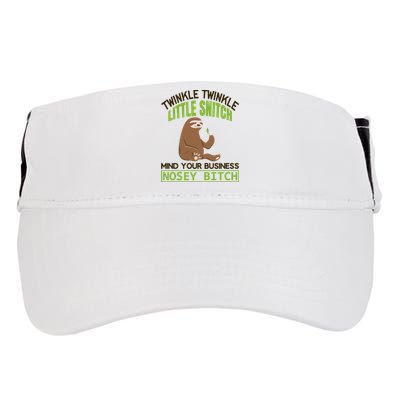 Twinkle Twinkle Little Snitch Mind Your Business Nosey Bitch Adult Drive Performance Visor