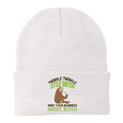 Twinkle Twinkle Little Snitch Mind Your Business Nosey Bitch Knit Cap Winter Beanie