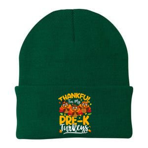 Thanksgiving Thankful My Prek Turkeys Pre K Teacher Student Knit Cap Winter Beanie