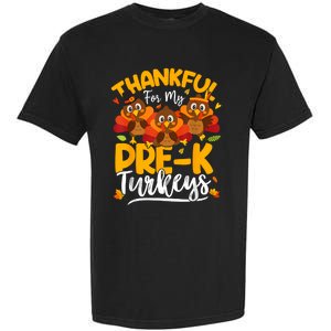 Thanksgiving Thankful My Prek Turkeys Pre K Teacher Student Garment-Dyed Heavyweight T-Shirt