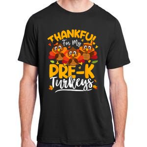 Thanksgiving Thankful My Prek Turkeys Pre K Teacher Student Adult ChromaSoft Performance T-Shirt