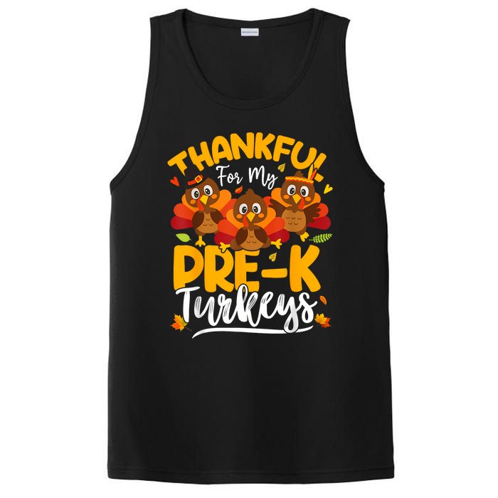 Thanksgiving Thankful My Prek Turkeys Pre K Teacher Student PosiCharge Competitor Tank