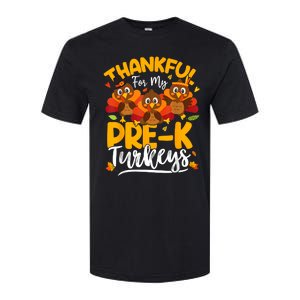 Thanksgiving Thankful My Prek Turkeys Pre K Teacher Student Softstyle CVC T-Shirt