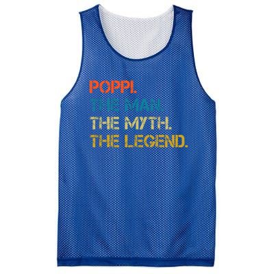 The The Myth The Legend Gift Poppi Dad Mesh Reversible Basketball Jersey Tank